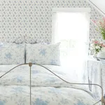 A-Street Prints Ikat Rose - Blue Wallpaper | Buy Online A-Street Prints Ikat Rose wallpaper, color Blue, SKU AST4107