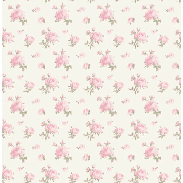 A-Street Prints Ikat Rose wallpaper, color Tinted Petals, SKU AST4108