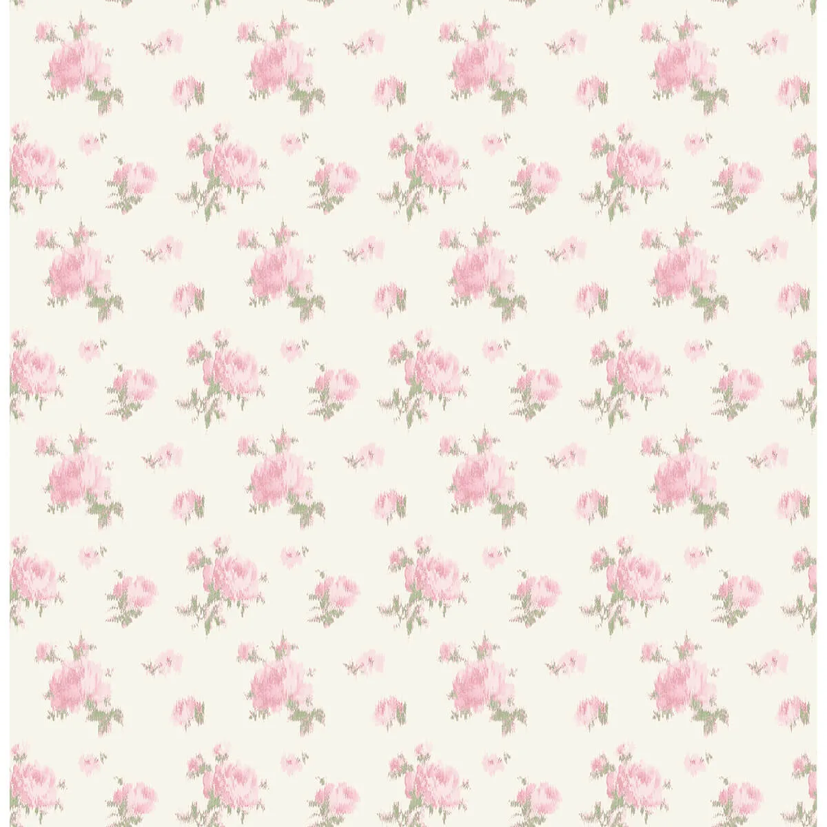 A-Street Prints Ikat Rose wallpaper, color Tinted Petals, SKU AST4108