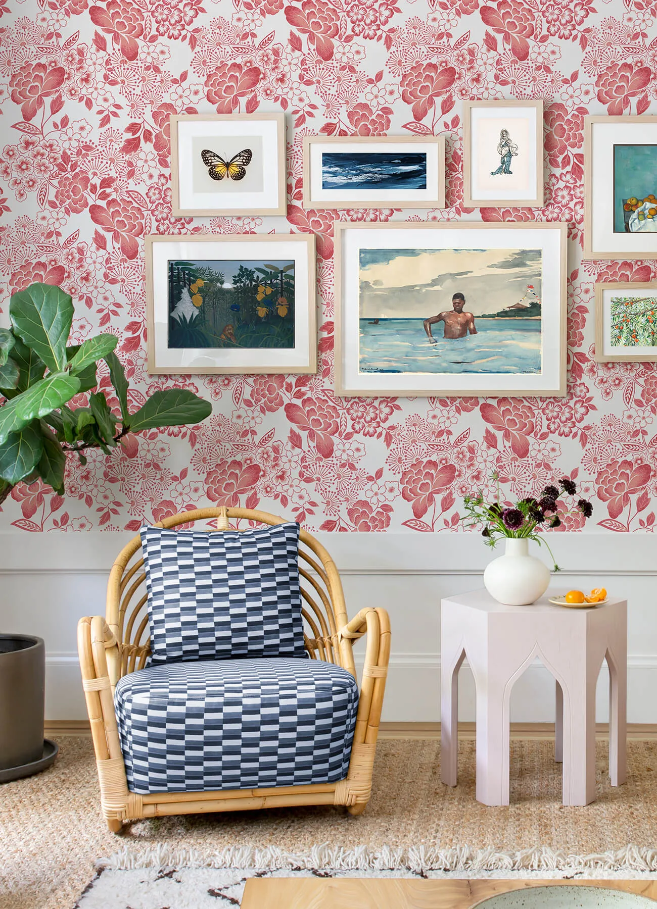 A-Street Prints Irina - Coral Wallpaper | Buy Online A-Street Prints Irina wallpaper, color Coral, SKU 4081-26301