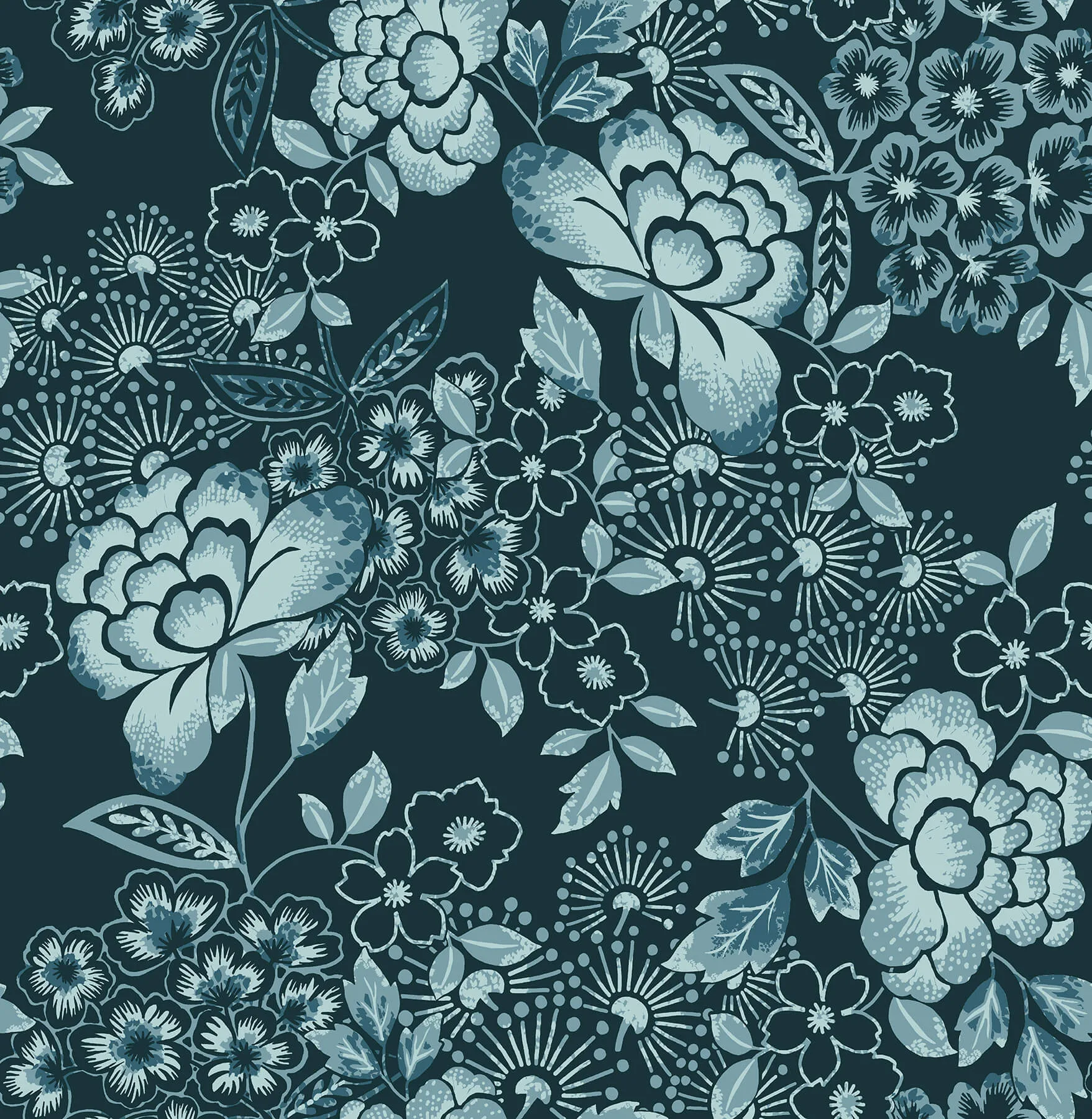A-Street Prints Irina wallpaper, color Navy, SKU 4081-26300