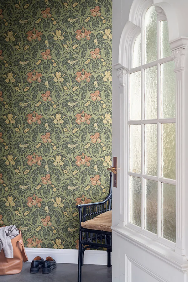 A-Street Prints Iris - Navy Wallpaper | Buy Online A-Street Prints Iris wallpaper, color Navy, SKU 4171-82051