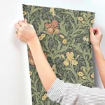 A-Street Prints Iris - Navy Wallpaper | Buy Online A-Street Prints Iris wallpaper, color Navy, SKU 4171-82051