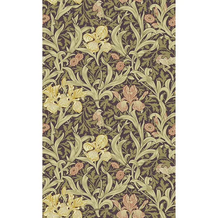 A-Street Prints Iris wallpaper, color Plum, SKU 4171-82052