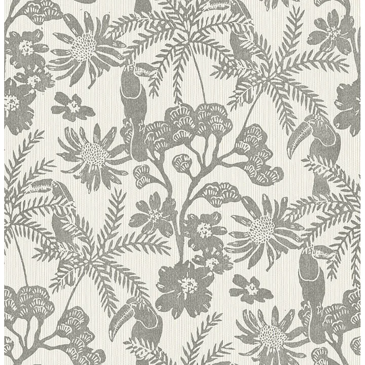 A-Street Prints Jacaranda wallpaper, color Stone, SKU 4146-27247