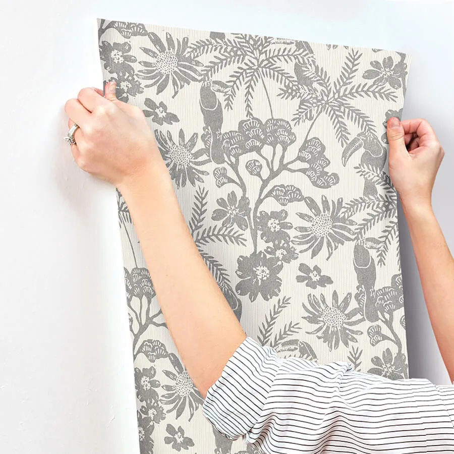 A-Street Prints Jacaranda - Stone Wallpaper | Buy Online A-Street Prints Jacaranda wallpaper, color Stone, SKU 4146-27247