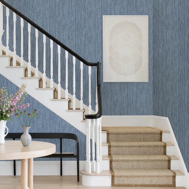 A-Street Prints Justina wallpaper, color Indigo, SKU 2971-86342