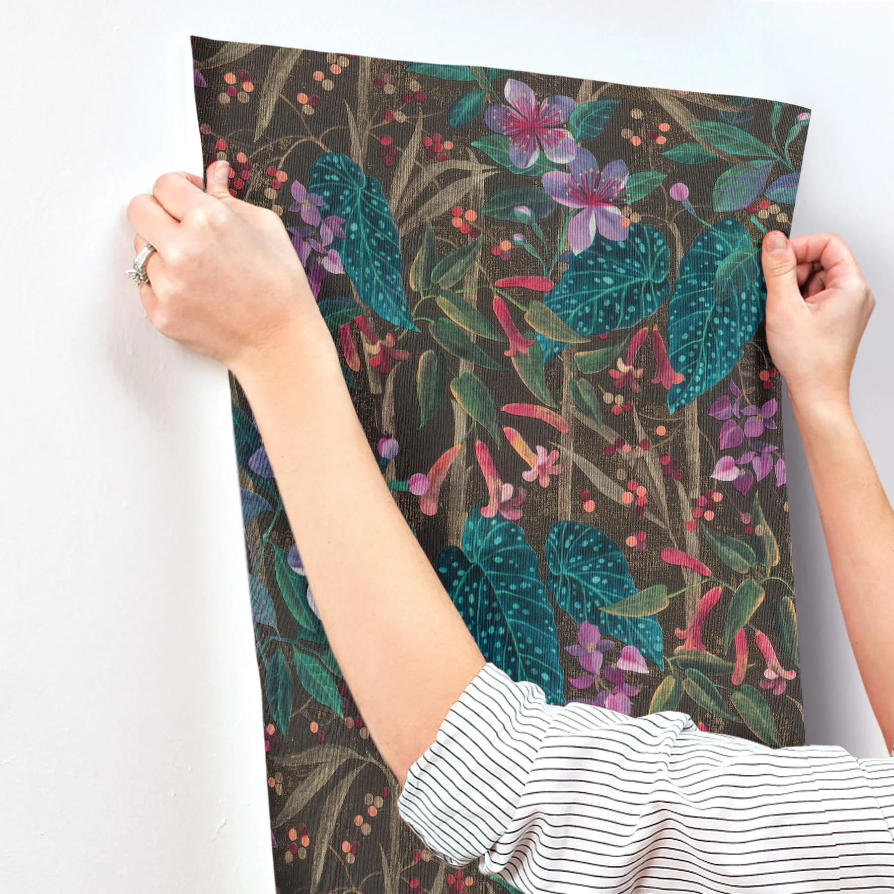 A-Street Prints Kalina wallpaper, color Black, SKU 4202-538236
