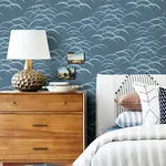 A-Street Prints Kasia - Dark Blue Wallpaper | Buy Online A-Street Prints Kasia wallpaper, color Dark Blue, SKU 4121-72212