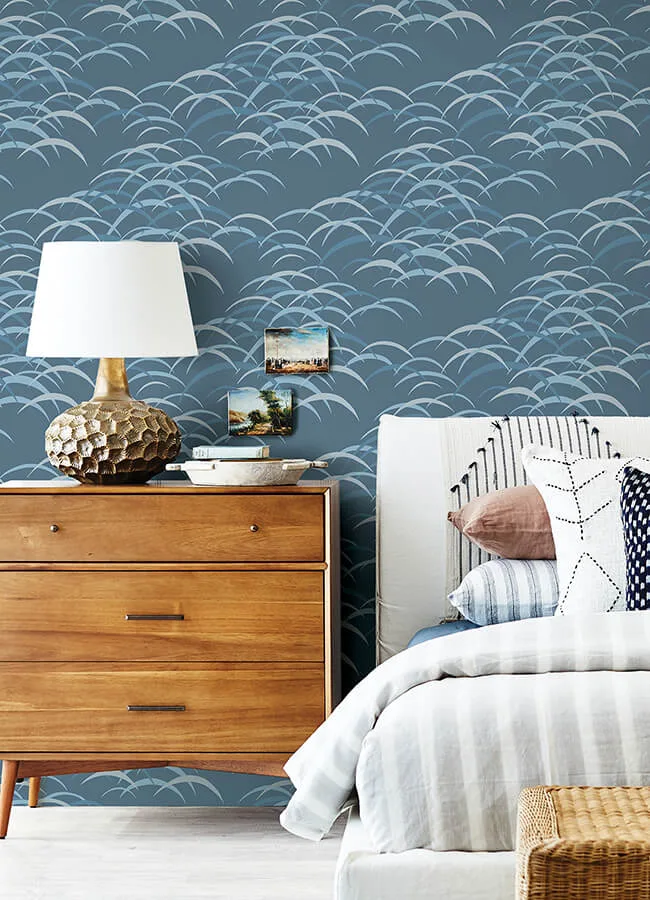 A-Street Prints Kasia - Dark Blue Wallpaper | Buy Online A-Street Prints Kasia wallpaper, color Dark Blue, SKU 4121-72212