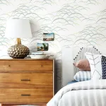 A-Street Prints Kasia wallpaper, color Sea Green, SKU 4121-72211