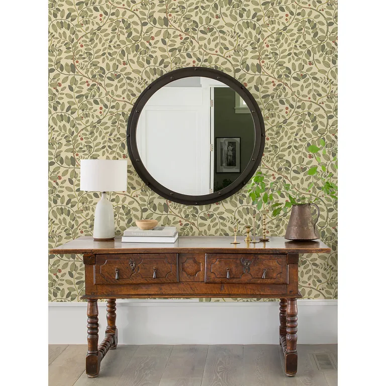 A-Street Prints Kirke wallpaper, color Green, SKU 2932-65107