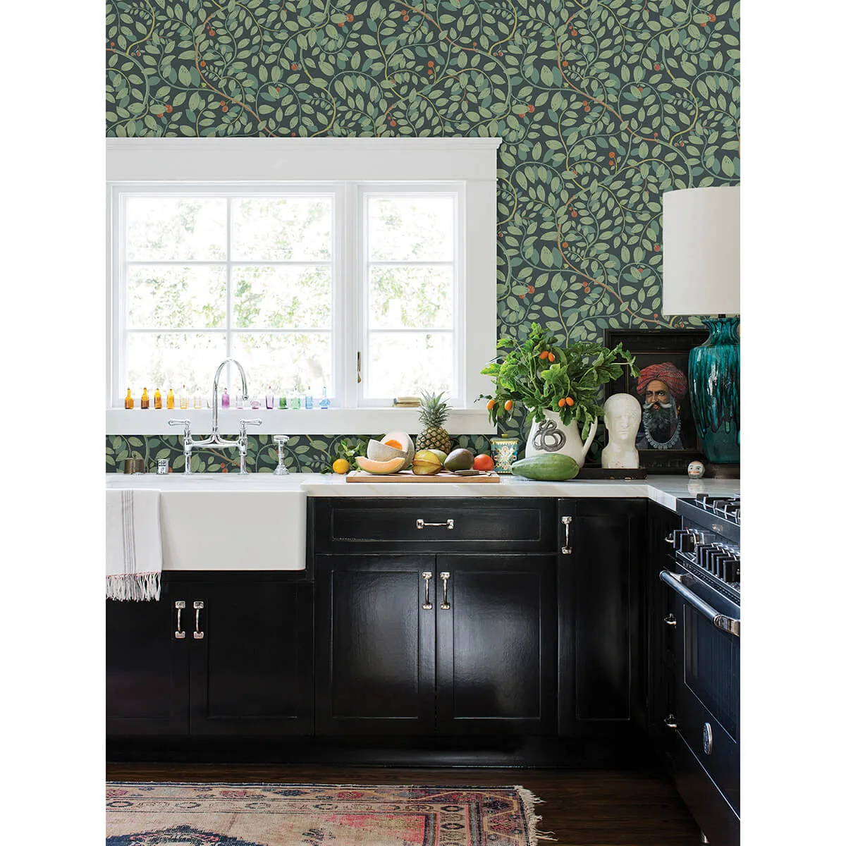 A-Street Prints Kirke wallpaper, color Turquoise, SKU 2932-65105