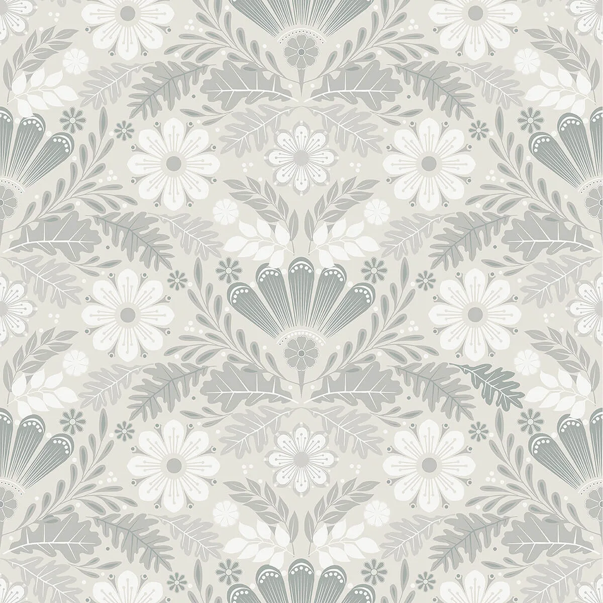 A-Street Prints Klockrike wallpaper, color Light Grey, SKU 2999-24125