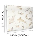 A-Street Prints Koi - Metallic Wallpaper | Buy Online A-Street Prints Koi wallpaper, color Metallic, SKU 4172-27501