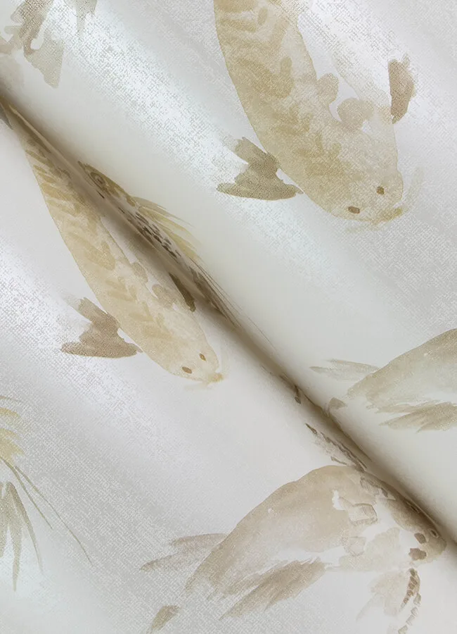 A-Street Prints Koi - Metallic Wallpaper | Buy Online A-Street Prints Koi wallpaper, color Metallic, SKU 4172-27501