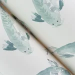 A-Street Prints Koi wallpaper, color Seafoam, SKU 4172-27502