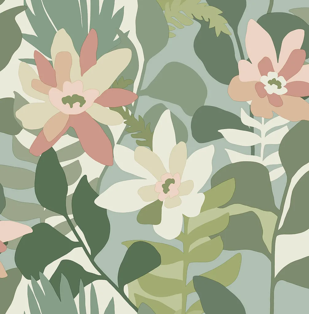 A-Street Prints Koko wallpaper, color Green, SKU 4014-26452