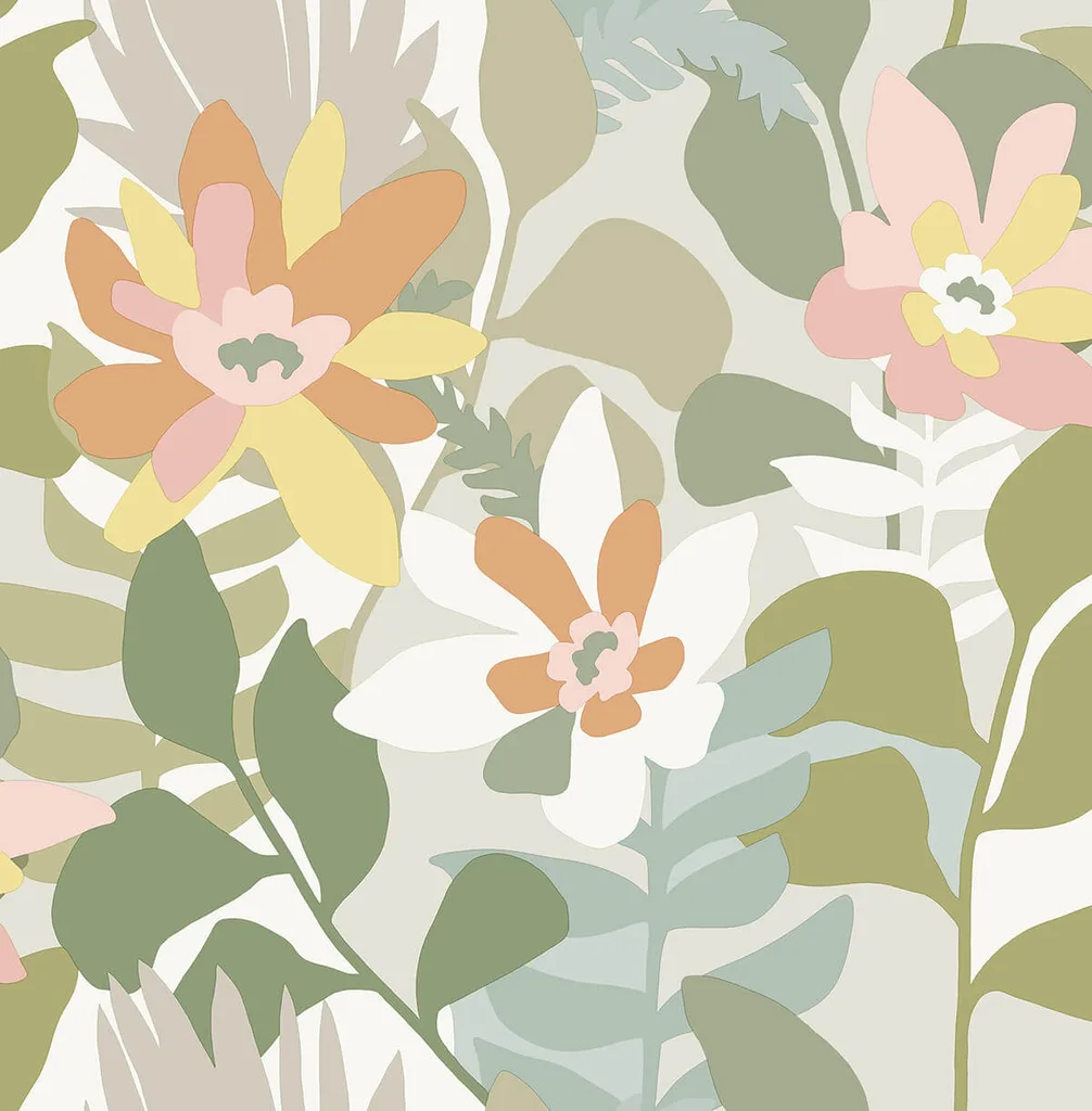 A-Street Prints Koko wallpaper, color Taupe, SKU 4014-26453