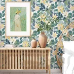A-Street Prints Koko - Turquoise Wallpaper | Buy Online A-Street Prints Koko wallpaper, color Turquoise, SKU 4014-26456