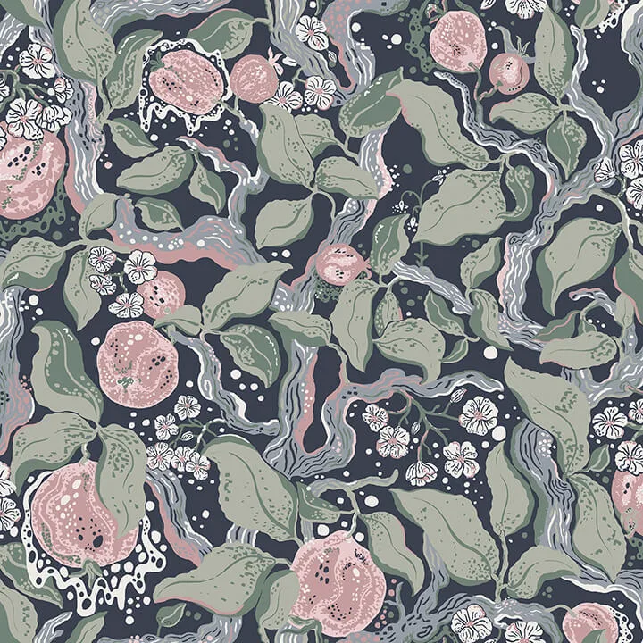 A-Street Prints Kort wallpaper, color Dark Blue, SKU 4143-22028