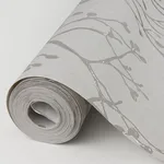 A-Street Prints Koura wallpaper, color Platinum, SKU 2976-86456