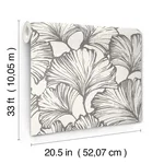 A-Street Prints Kyoto wallpaper, color Charcoal, SKU 4177-27713