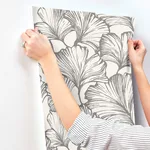 A-Street Prints Kyoto wallpaper, color Charcoal, SKU 4177-27713