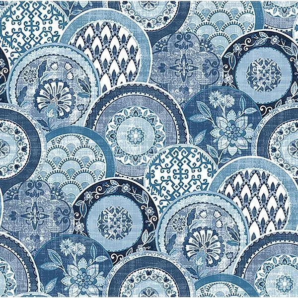 A-Street Prints Laguna wallpaper, color Blue, SKU 2744-24148