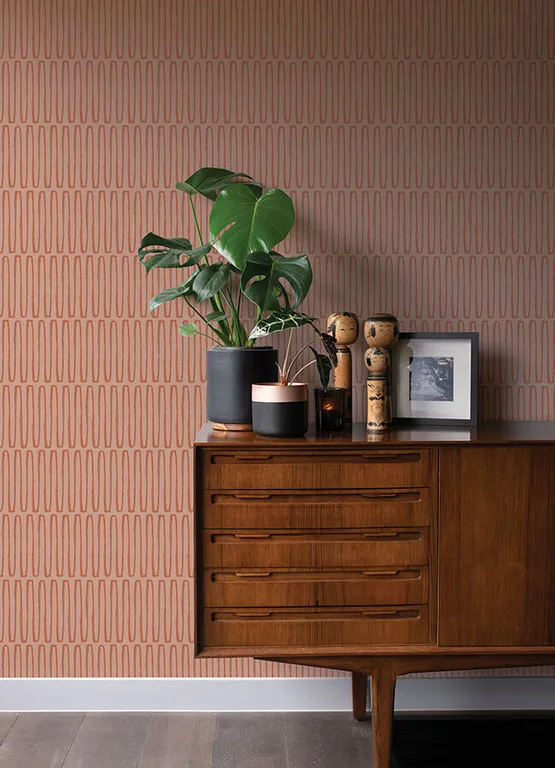 A-Street Prints Lars wallpaper, color Coral, SKU 4066-26503