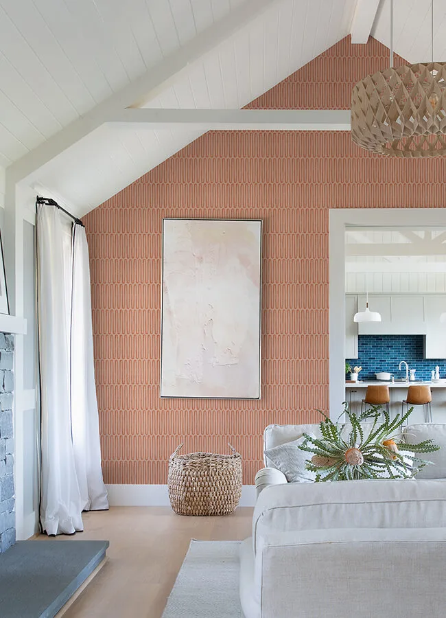 A-Street Prints Lars - Coral Wallpaper | Buy Online A-Street Prints Lars wallpaper, color Coral, SKU 4066-26503