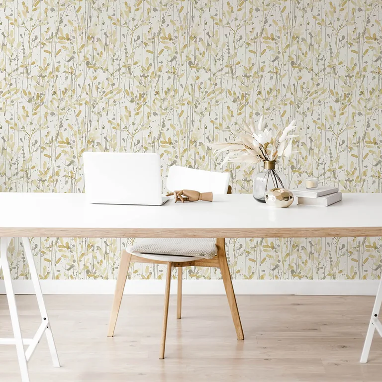 A-Street Prints Leandra wallpaper, color Yellow, SKU 2975-26240