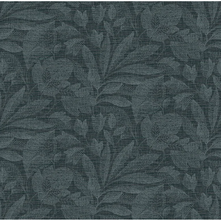 A-Street Prints Lei wallpaper, color Navy, SKU 2972-86153