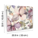 A-Street Prints Liliana wallpaper, color Plum, SKU 4202-481228