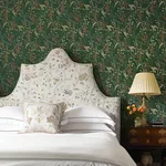 A-Street Prints Linden wallpaper, color Dark Green, SKU 4147-80008
