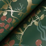 A-Street Prints Linden wallpaper, color Dark Green, SKU 4147-80008