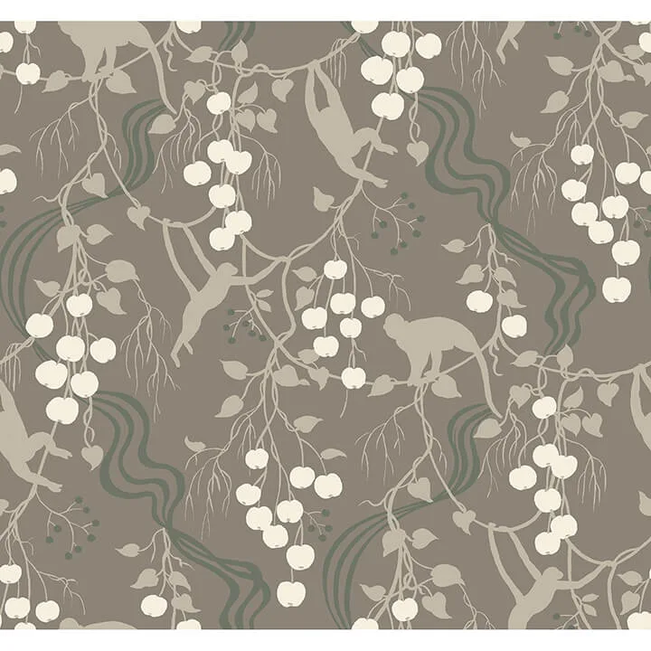 A-Street Prints Linden wallpaper, color Stone, SKU 4147-80011