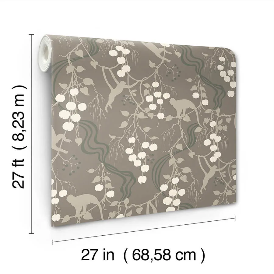 A-Street Prints Linden - Stone Wallpaper | Buy Online A-Street Prints Linden wallpaper, color Stone, SKU 4147-80011
