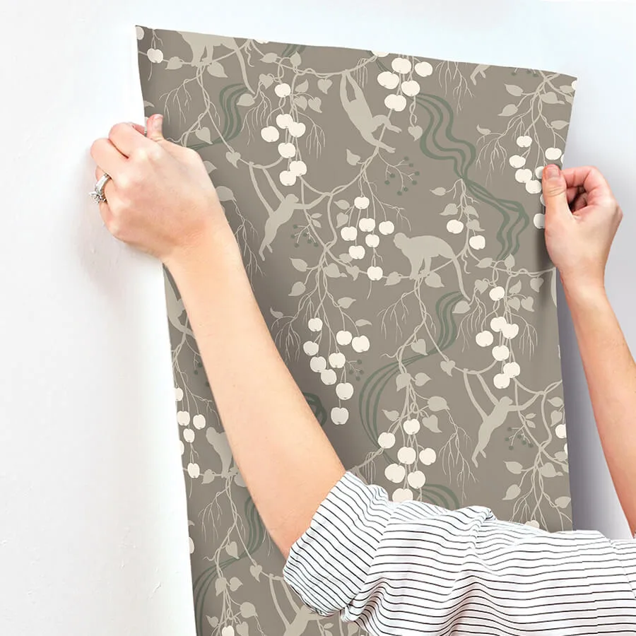 A-Street Prints Linden - Stone Wallpaper | Buy Online A-Street Prints Linden wallpaper, color Stone, SKU 4147-80011