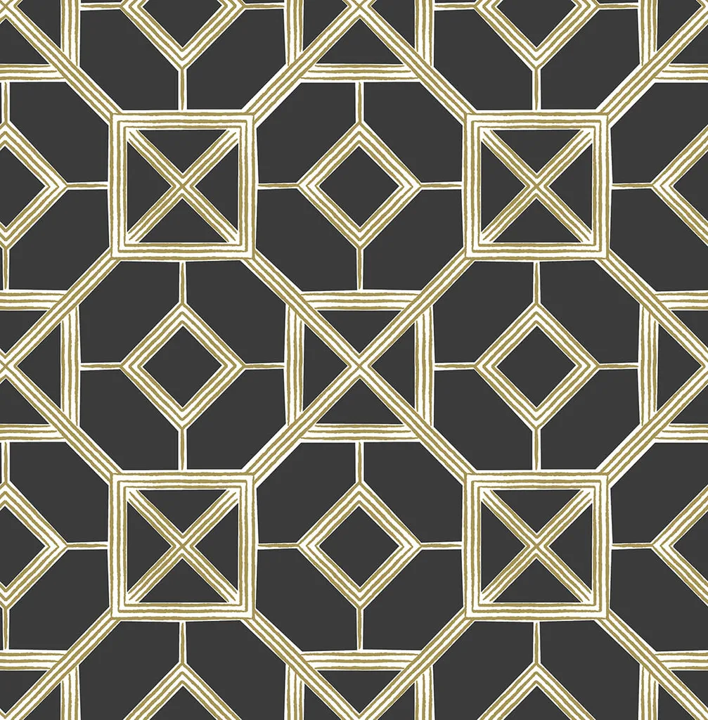 A-Street Prints Livia wallpaper, color Black, SKU 4014-26409