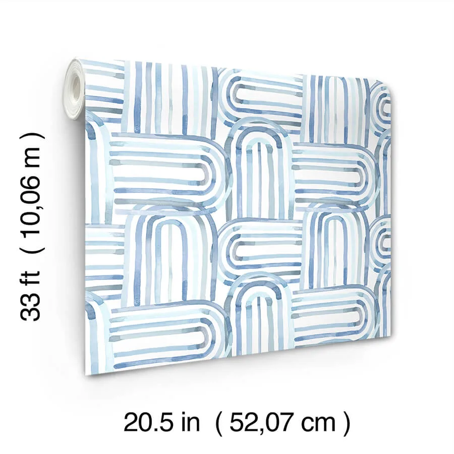 A-Street Prints Lolly - Blue Wallpaper | Buy Online A-Street Prints Lolly wallpaper, color Blue, SKU 4135-27273