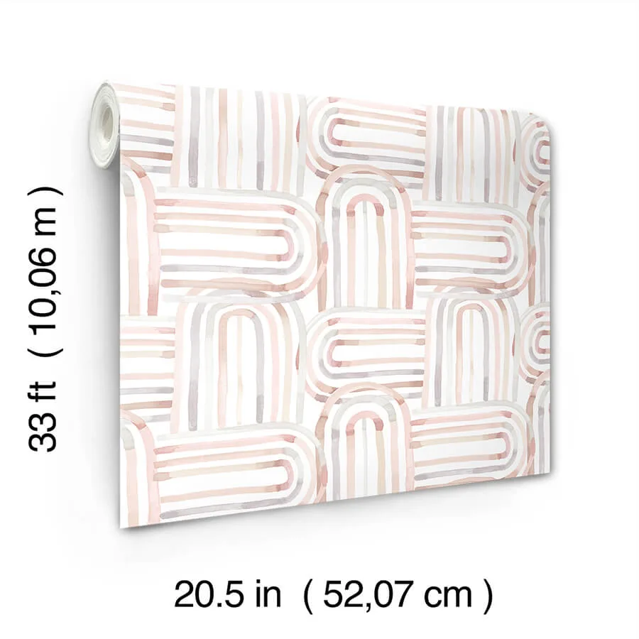 A-Street Prints Lolly - Blush Wallpaper | Buy Online A-Street Prints Lolly wallpaper, color Blush, SKU 4135-27271