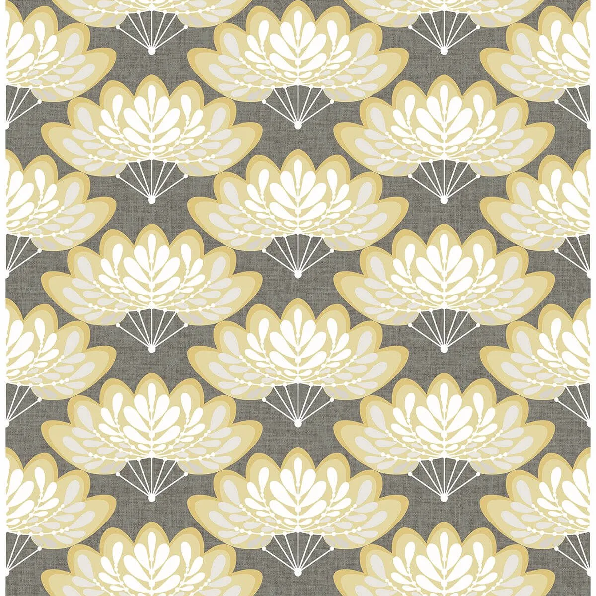 A-Street Prints Lotus wallpaper, color Mustard, SKU 2861-25754