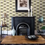 A-Street Prints Lotus wallpaper, color Mustard, SKU 2861-25754