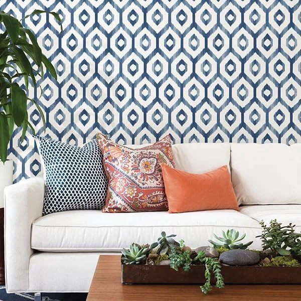 A-Street Prints Lucia wallpaper, color Blue, SKU 2744-24143