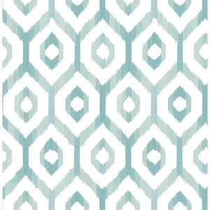 A-Street Prints Lucia wallpaper, color Teal, SKU 2744-24142