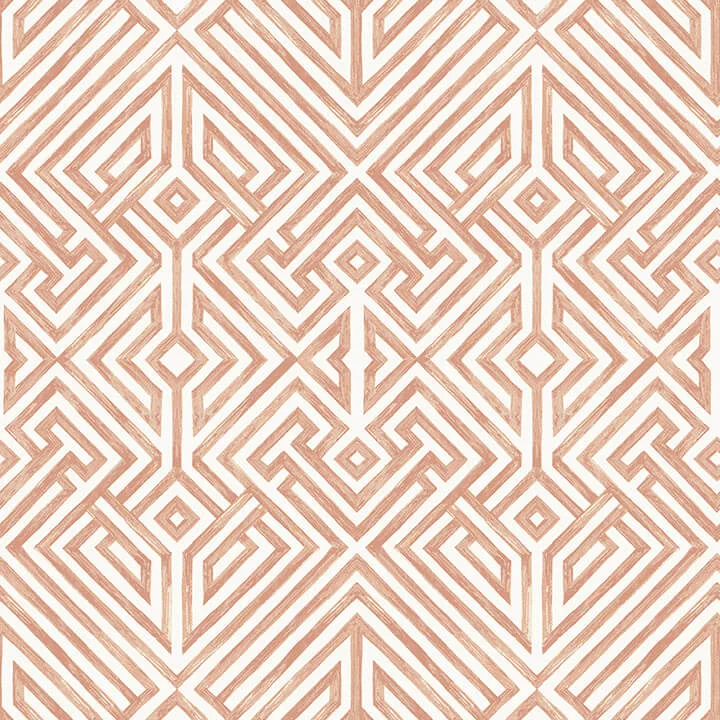 A-Street Prints Lyon wallpaper, color Coral, SKU 4120-26848