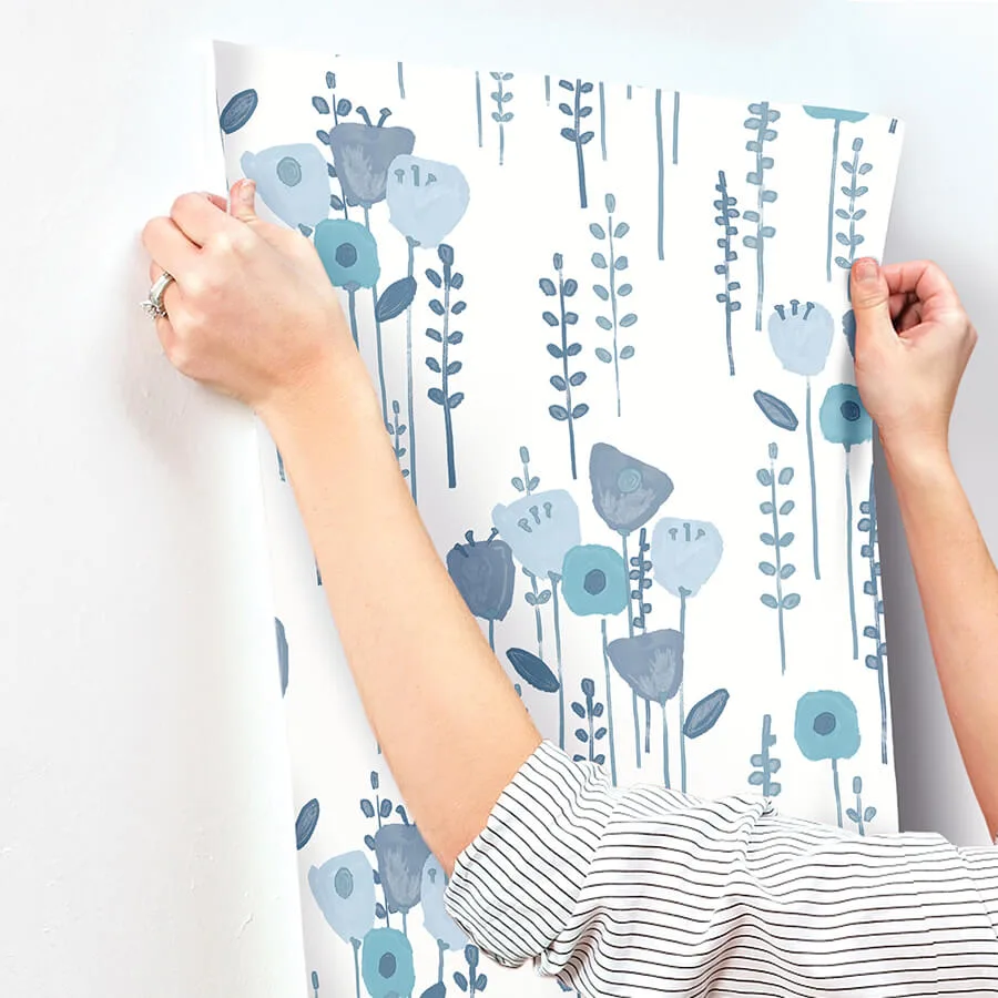 A-Street Prints Mabel - Blue Wallpaper | Buy Online A-Street Prints Mabel wallpaper, color Blue, SKU 4135-27274