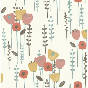 A-Street Prints Mabel wallpaper, color Coral, SKU 4135-27278