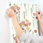 A-Street Prints Mabel - Coral Wallpaper | Buy Online A-Street Prints Mabel wallpaper, color Coral, SKU 4135-27278